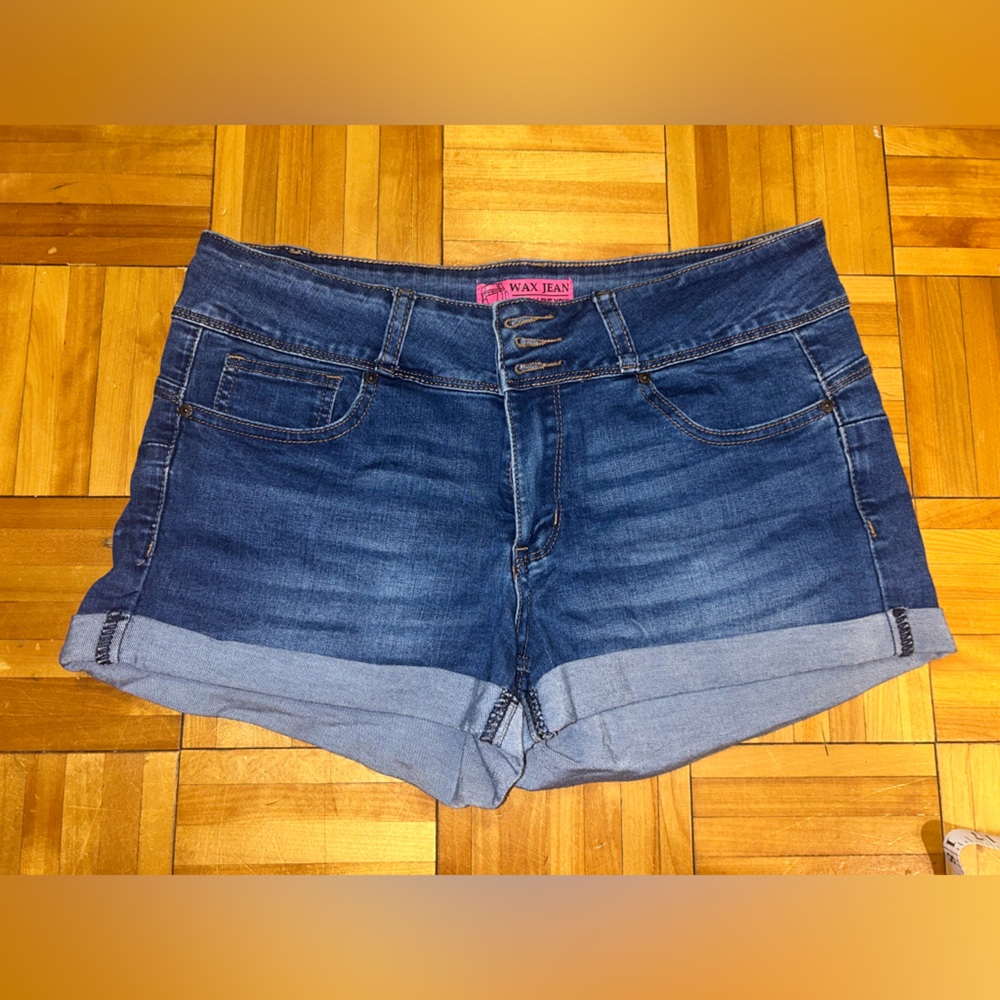 Wax Jean Blue Denim Shorts
